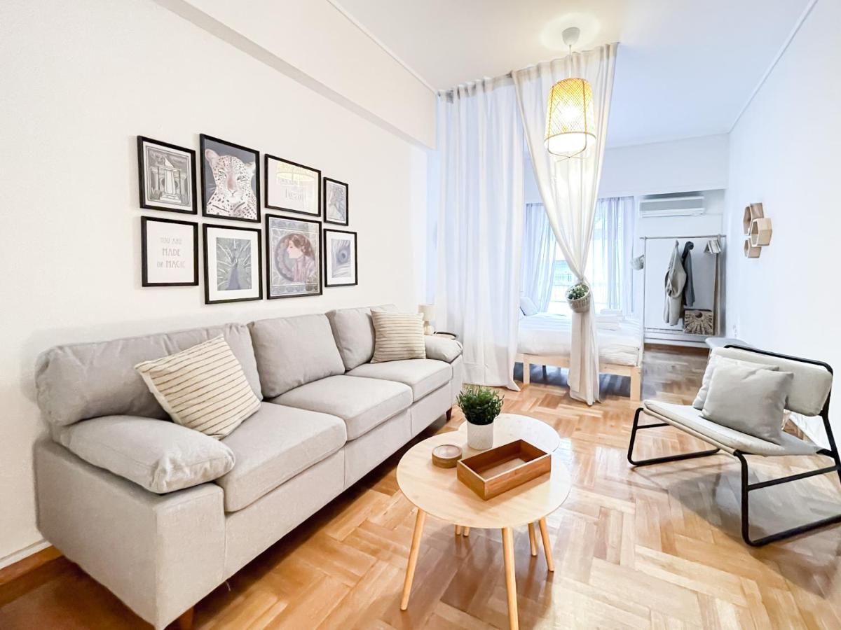 Boho Chic 2Br Apartment In The Center Of Athén Kültér fotó