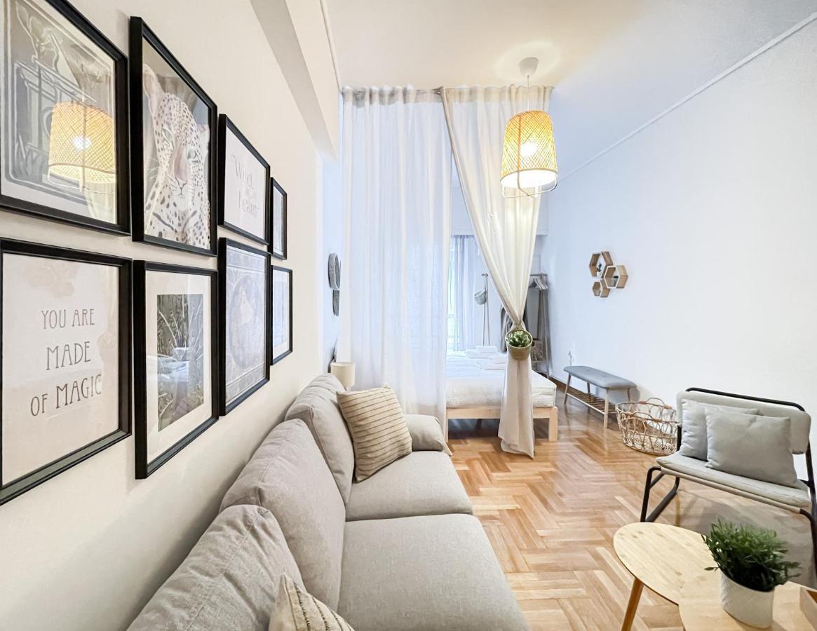 Boho Chic 2Br Apartment In The Center Of Athén Kültér fotó