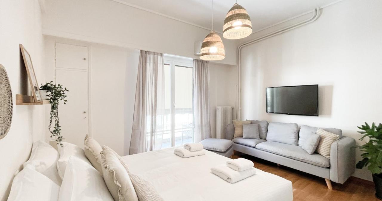 Boho Chic 2Br Apartment In The Center Of Athén Kültér fotó