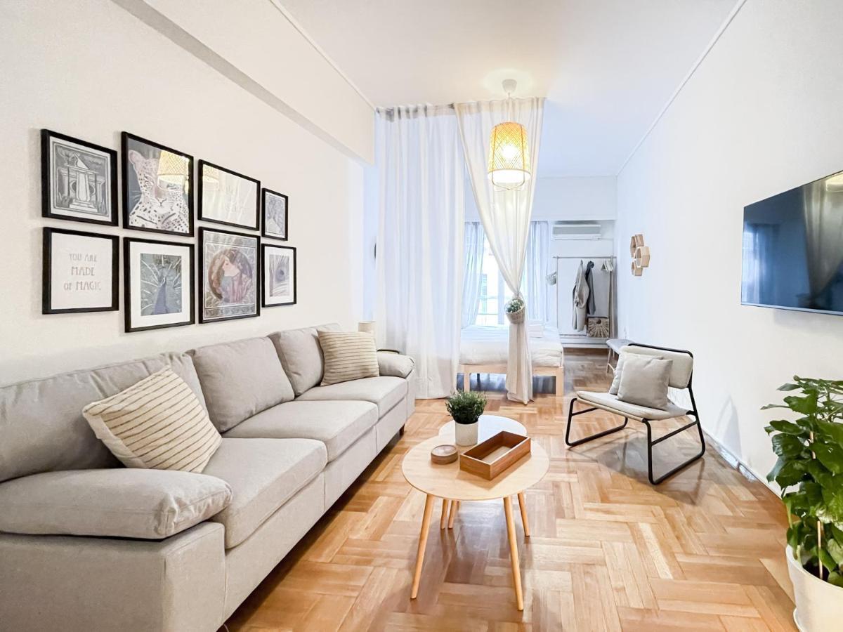 Boho Chic 2Br Apartment In The Center Of Athén Kültér fotó