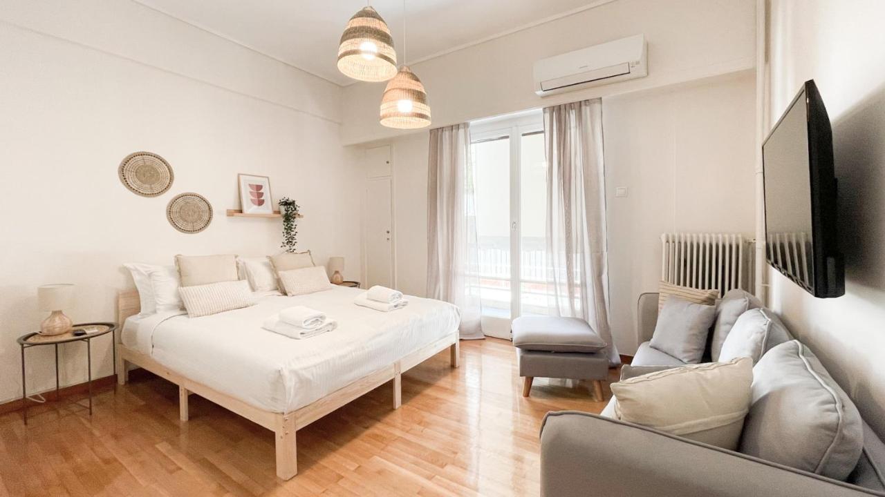Boho Chic 2Br Apartment In The Center Of Athén Kültér fotó