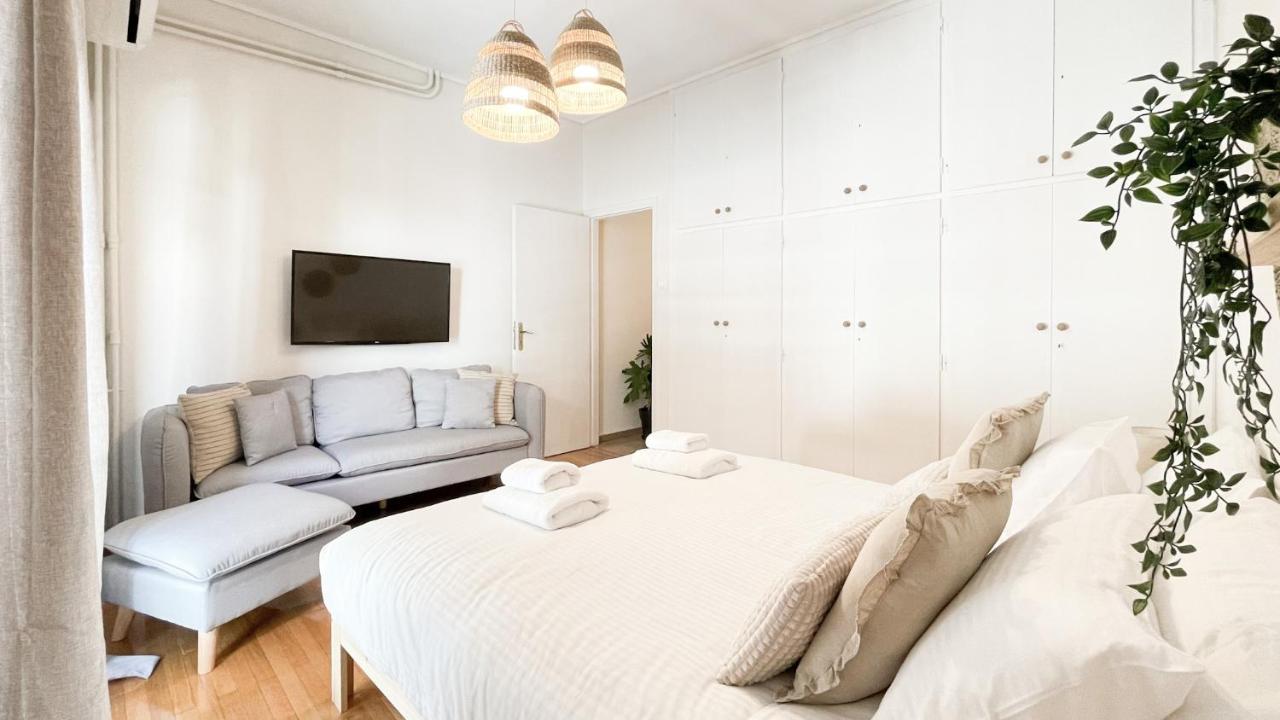 Boho Chic 2Br Apartment In The Center Of Athén Kültér fotó